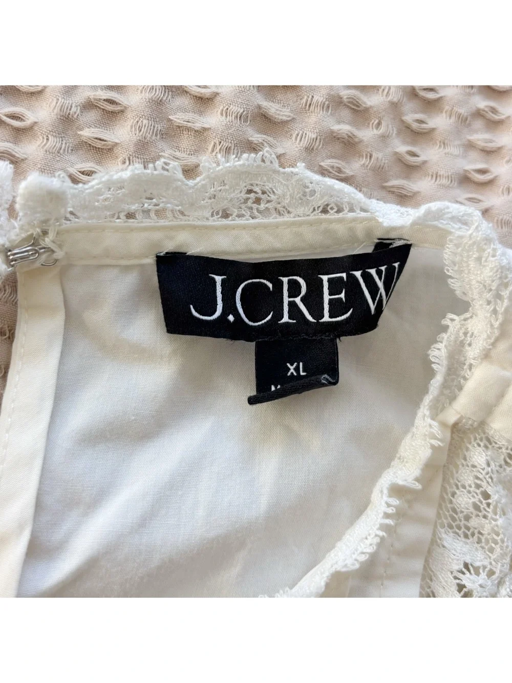 J. Crew Lace Pintuck Shift Dress